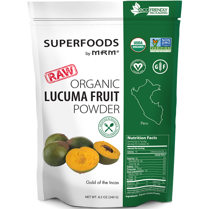 Metabolic Response Modifier Raw Organic Lucuma Fruit Powder 8.5 oz