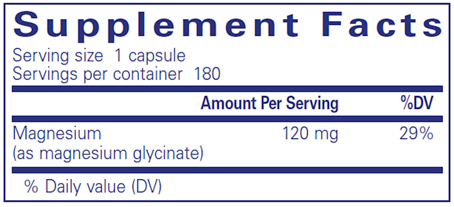 Pure Encapsulations Magnesium (glycinate) 120 mg