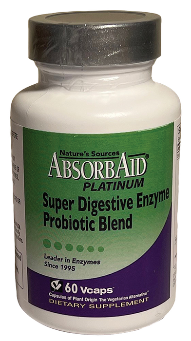 AbsorbAid Platinum Super Digestive Enzyme Support 60 vCaps