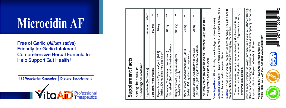Vita Aid Microcidin AF 112 vegcaps
