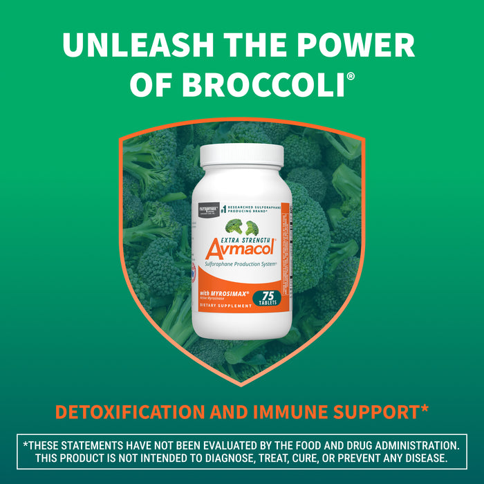 Nutramax Avmacol Extra Strength Broccoli Supplement 75 Tablets