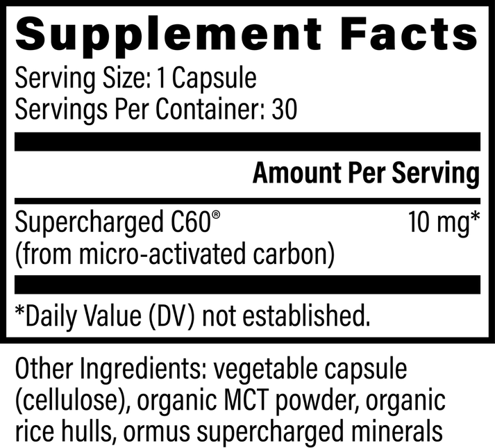 Global Healing Supercharged C60 30 Capsules