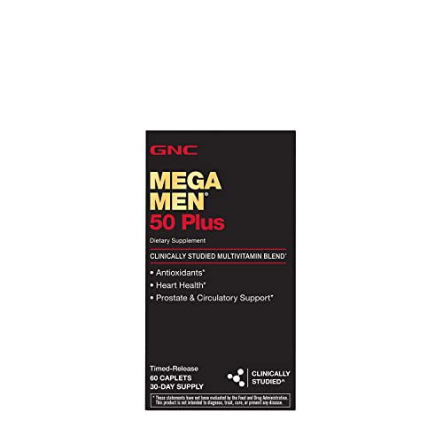 GNC Mega Men 50 Plus Multivitamin 60 Caplets