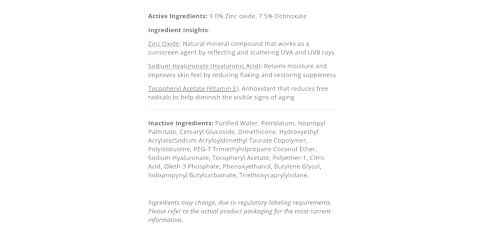 EltaMD UV Daily Tinted Sunscreen Zinc Oxide SPF 1.7 oz Pump