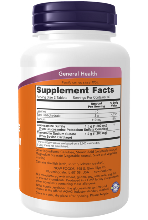 NOW Glucosamine & Chondroitin Extra Strength