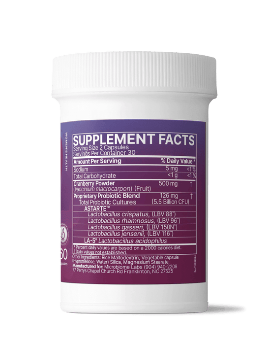 Microbiome Labs Vaginal Balance Probiotic 60 Capsules