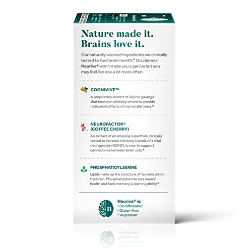 NEURIVA ULTRA Decaffeinated Nootropic Brain Supplement 60ct