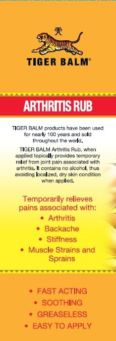 Tiger Balm Arthritis Rub 4 fl oz