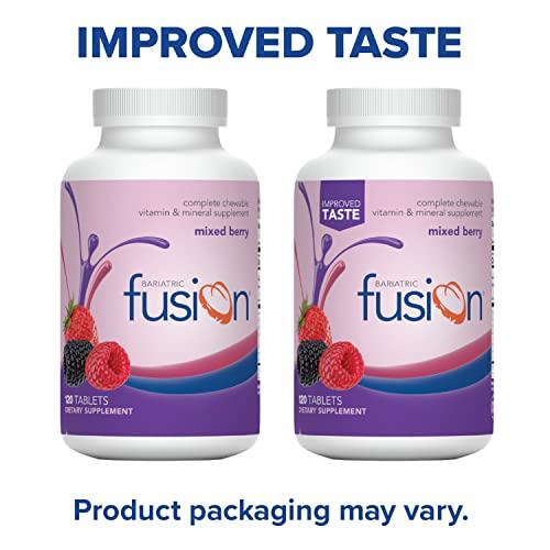 Bariatric Fusion Mixed Berry Chewable Multivitamin w Iron 120 Tabs