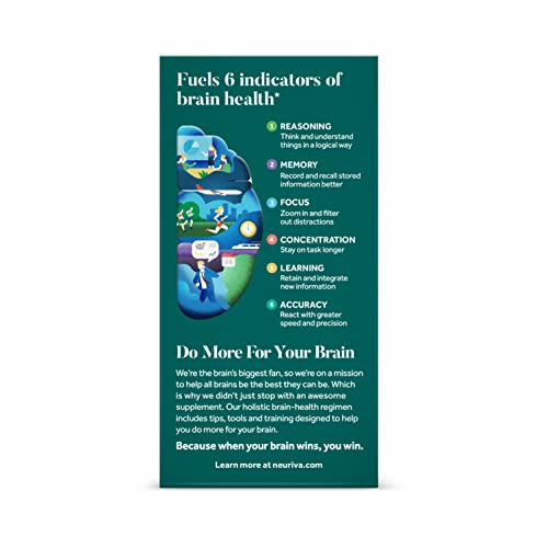 NEURIVA Plus Brain Supplement for Memory and Focus 30 Capsules