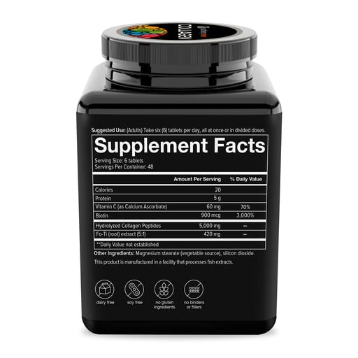 Youtheory Collagen for Men 290 Tablets with Biotin, Vitamin C and 18 Amino Acids