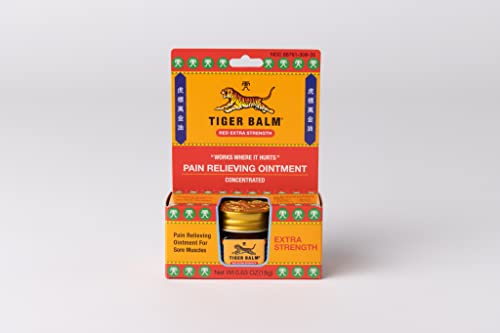 Tiger Balm Pain Relieving Ointment Red Extra Strength 0.63 Ounce