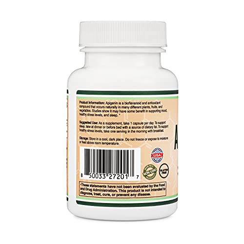Double Wood Supplements  Apigenin 50mg 120 Count
