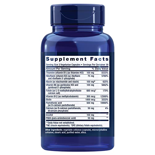 Life Extension BioActive Complete B Complex 60 Veg Caps