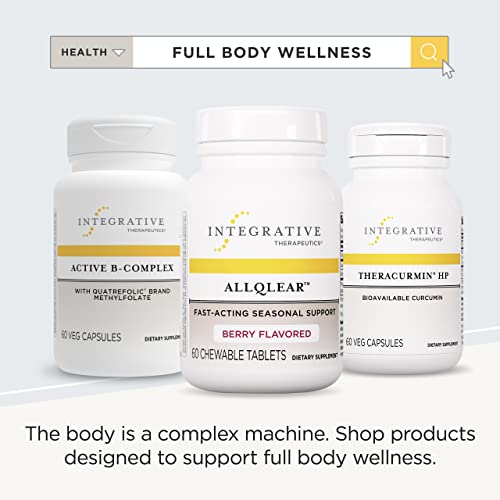 Integrative Therapeutics AllQlear - Fast-Acting Seasonal Support Berry Flavored - Gluten Free - Dairy Free - 60 Chewable Tablets