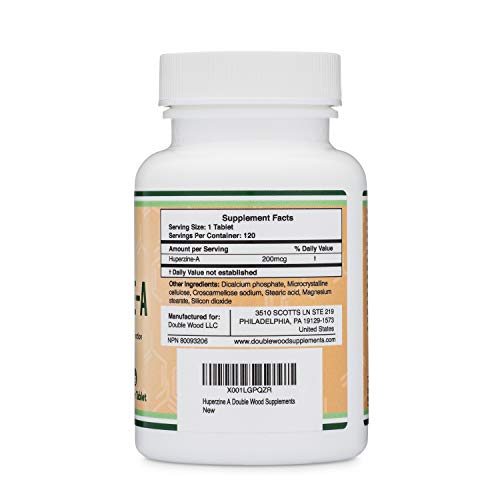 Huperzine A 200mcg 120 Tablets Double Wood