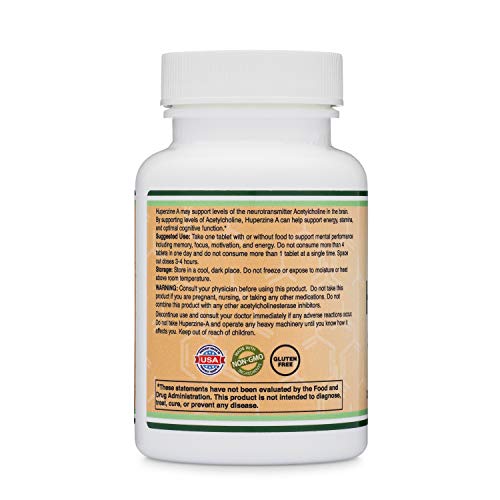 Huperzine A 200mcg 120 Tablets Double Wood