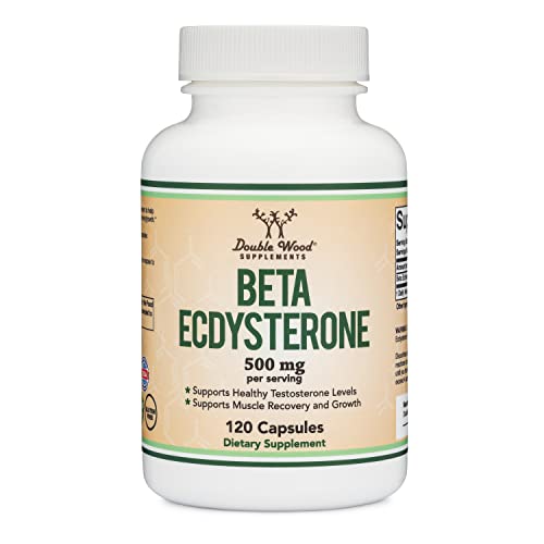 Beta Ecdysterone - 500mg Per Serving (120 Capsules, 60 Servings) Double Wood