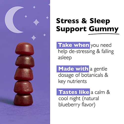 Bach RESCUE PLUS Sleep & Stress Support 60 Gummies Natural Blueberry Flavor