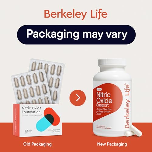 Berkeley Life Nitric Oxide Support Supplement - 180 Count