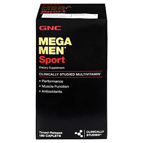 GNC Mega Men Sport Multivitamin 180 Caplets