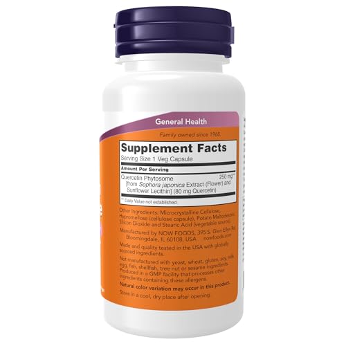 NOW Quercetin Phytosome 250mg 90 Vcaps