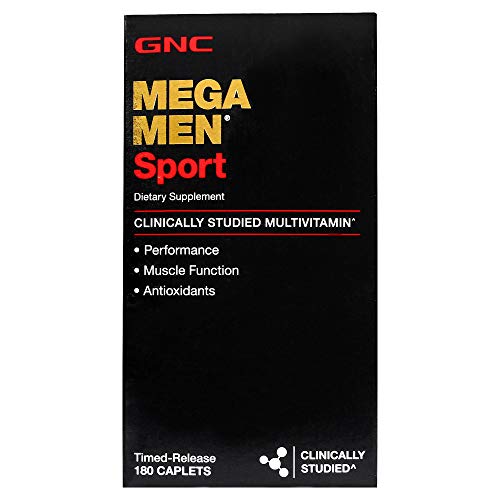 GNC Mega Men Sport Multivitamin 180 Caplets