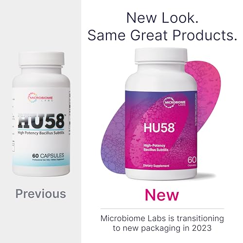 Microbiome Labs HU58 Bacillus Subtilis Spore Probiotic 60 Capsules