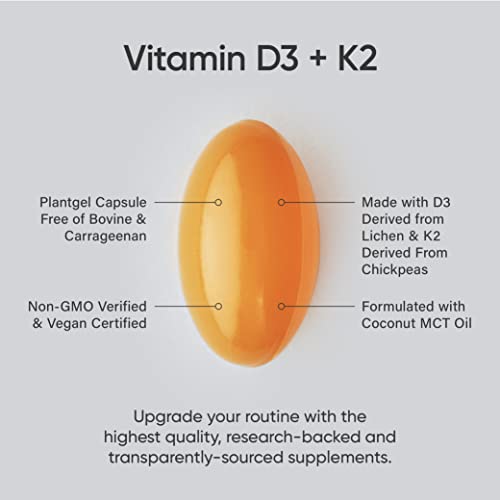 Sports Research Vitamin D3 + K2  60 veggie softgels