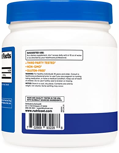 Nutricost L-Glutamine Powder 500 G Blue Raspberry