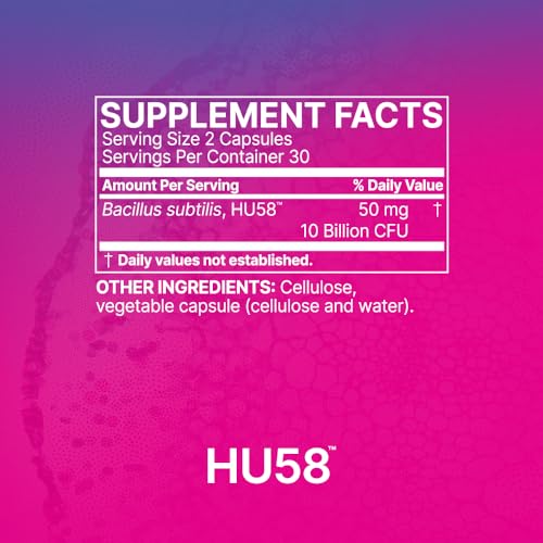 Microbiome Labs HU58 Bacillus Subtilis Spore Probiotic 60 Capsules