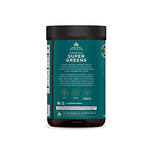 Ancient Nutrition Super Greens Powder 7.05oz 25 Servings