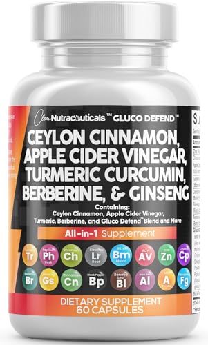 Clean Nutraceuticals Ceylon Cinnamon Apple Cider Vinegar 60 Caps