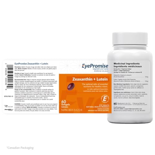 EyePromise Zeaxanthin + Lutein Eye Vitamin 60 Softgels