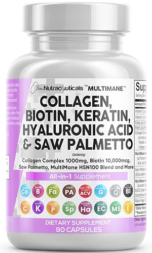 Clean Nutraceuticals Collagen Pills Men & Women 90 Count