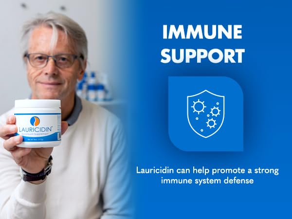 Lauricidin Monolaurin Supplement for Immune Support 8oz Jar