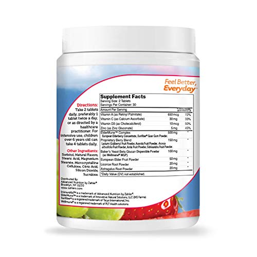 Zahler ImmuniKid 60 Grape Flavor Chewable Tablets