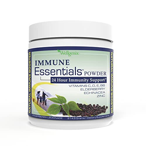 Wellgenix Immune Essentials - Multivitamin Powder for Men, Women & Kids 7.57g Raspberry Lemonade