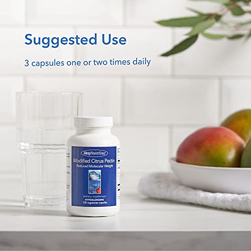 Allergy Research Group Modified Citrus Pectin - Low Molecular Weight - Cleansing - 120 Vegetarian Capsules