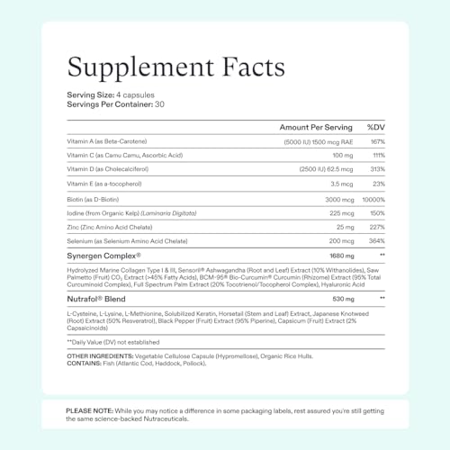 Nutrafol Women's Hair Growth Supplements 3 month supply