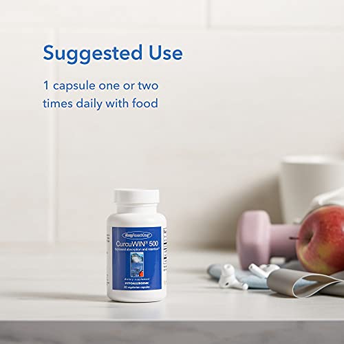 Allergy Research Group - CurcuWin 500 - Bioavailable Curcumin / Turmeric Extract - 60 Vegetarian Capsules