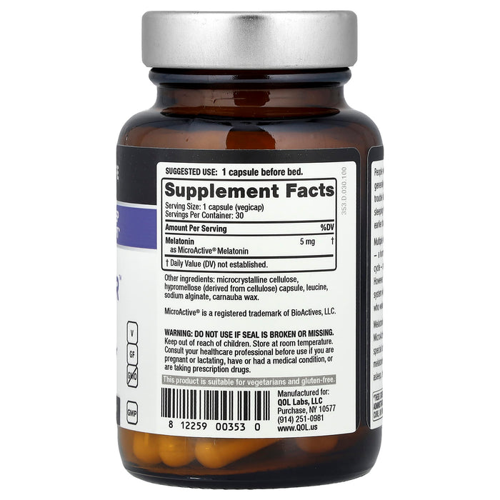 Quality of Life, Melatonin-SR™ 5 mg - 30 Vegicaps