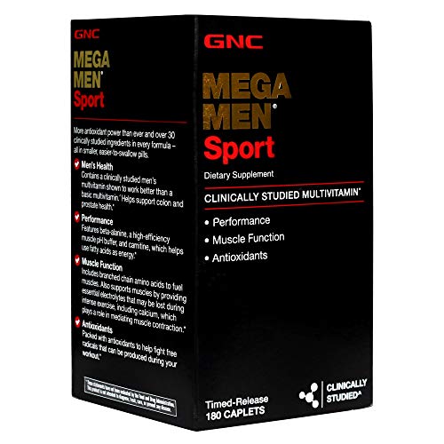 GNC Mega Men Sport Multivitamin 180 Caplets