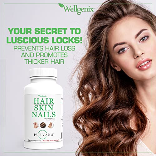 Wellgenix Purvana Hair, Skin, and Nails - One a Day 90 softgels