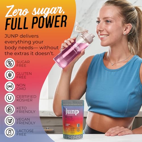 Zahler JUNP Sugar Free Electrolytes Powder Packets 5 Flavor Variety Pack 20 Count