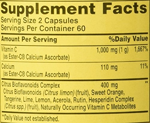 American Health Ester-C® 500 mg w/Citrus Bioflavonoids 120 Capsules