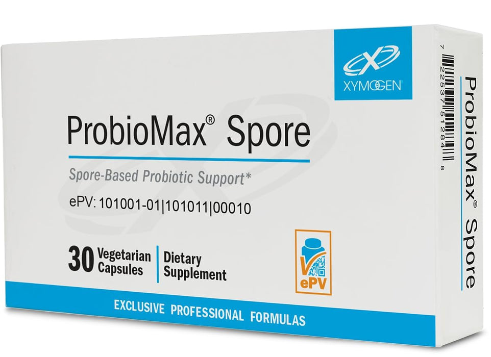 XYMOGEN ProbioMax Spore - with Bacillus Subtilis & Bacillus Clausii - 30 Capsules