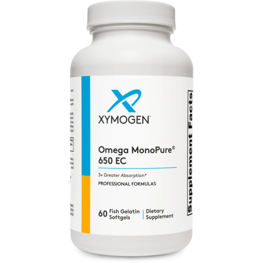 XYMOGEN Omega MonoPure 650 EC 60 Fish Gelatin Softgels