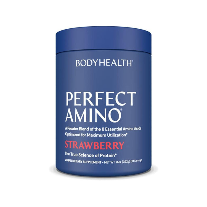 BodyHealth Perfect Amino Powder Strawberry 60 Servings 14 oz 396g