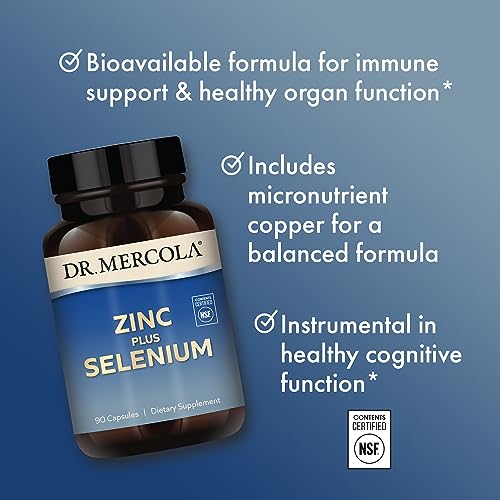 Dr. Mercola Zinc Plus Selenium, 90 Servings 90 Capsules